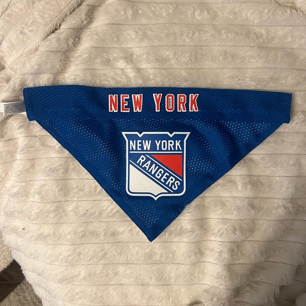 NHL New York Rangers Blue Pet Bandana